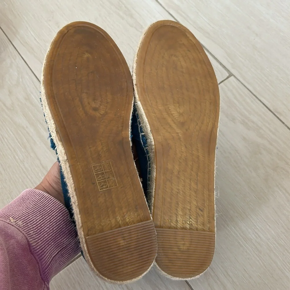 Tory Burch palm tree canvas espadrilles